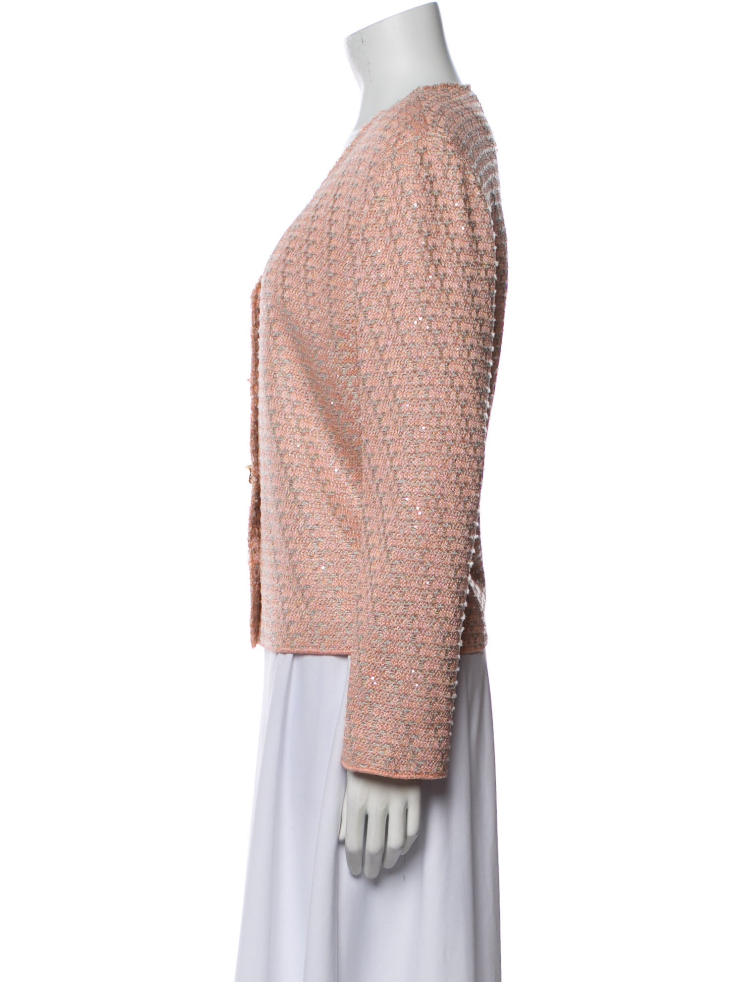 St. John Tweed Pattern Evening Jacket w/ Tags