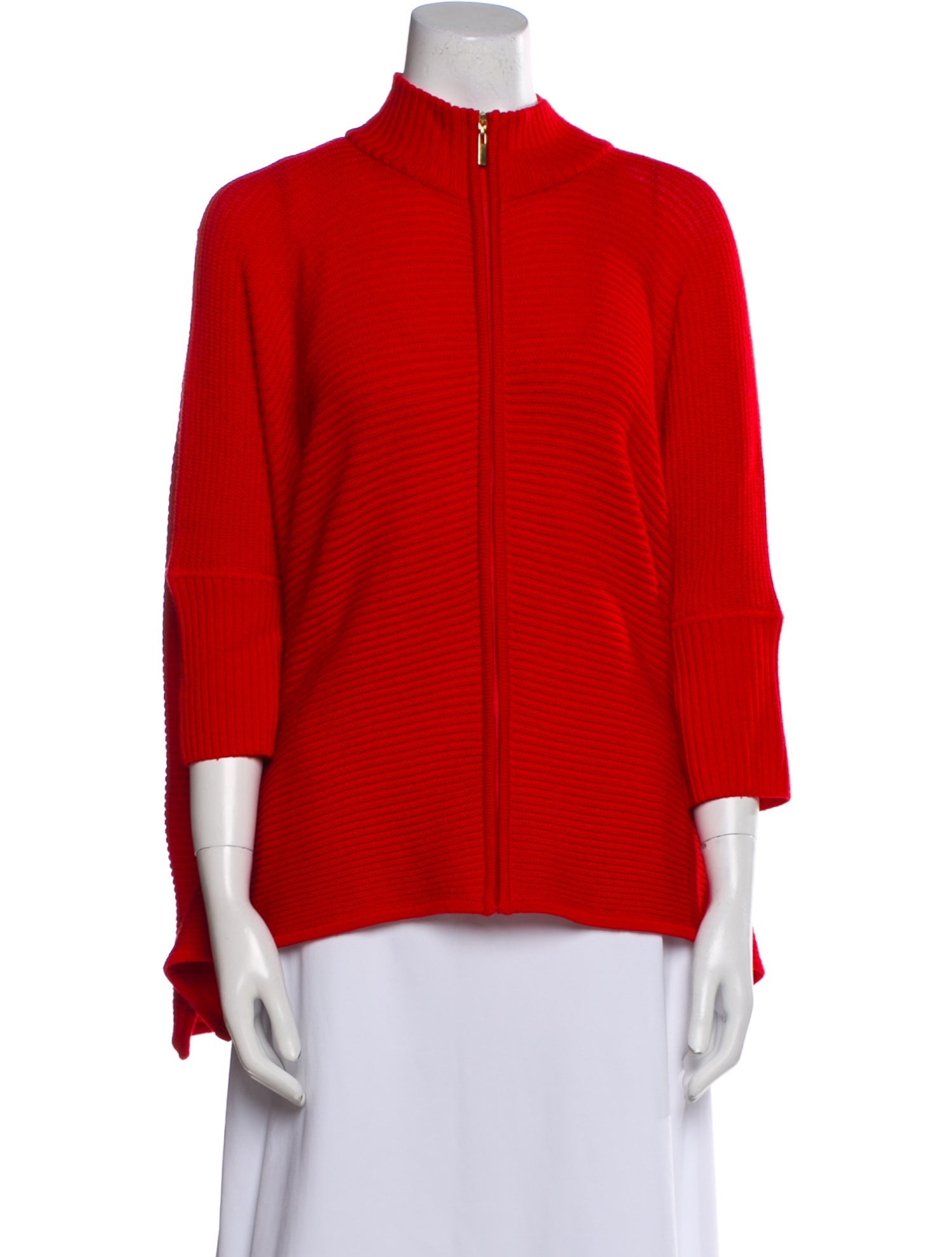 St. John Wool Mock Neck Sweater