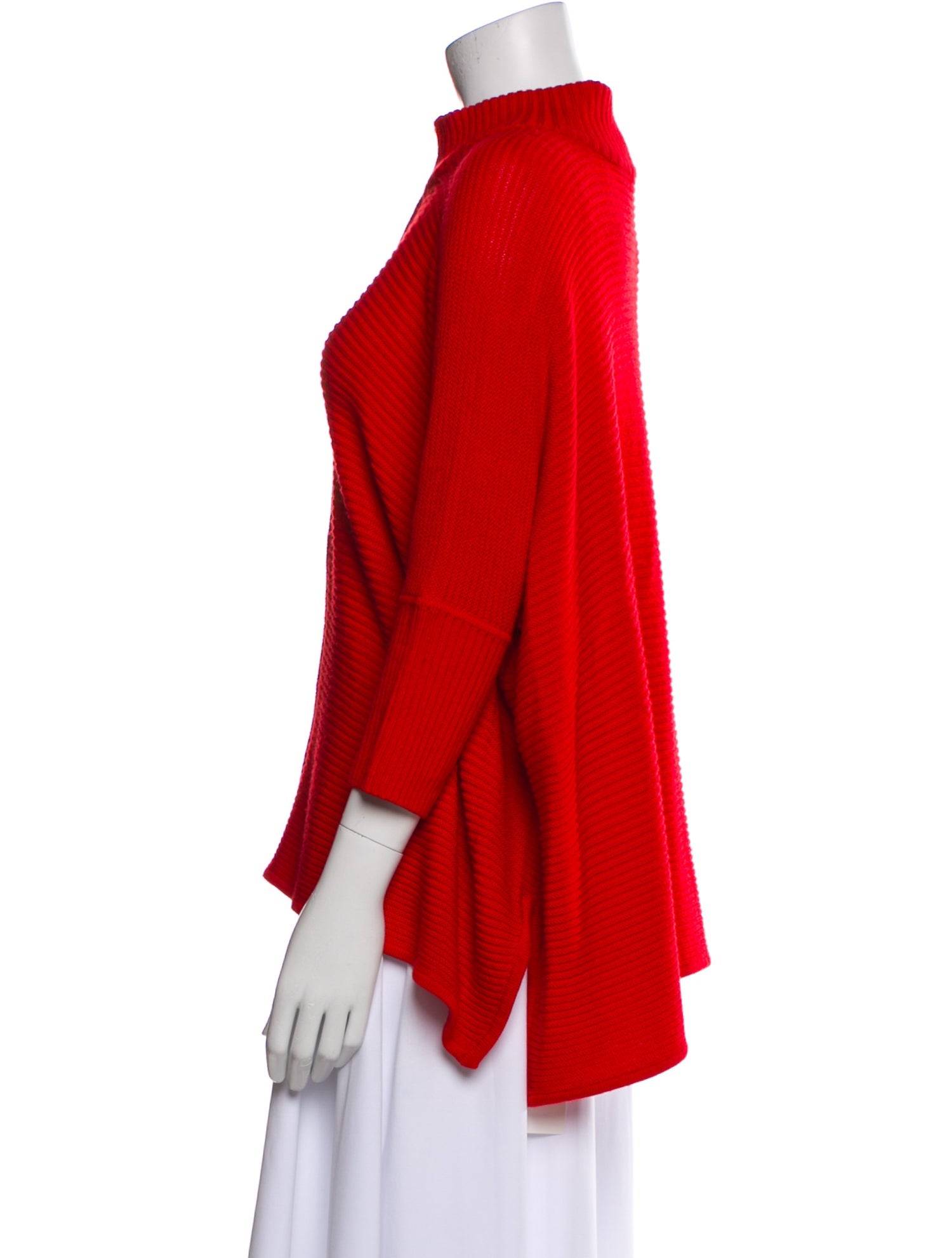 St. John Wool Mock Neck Sweater