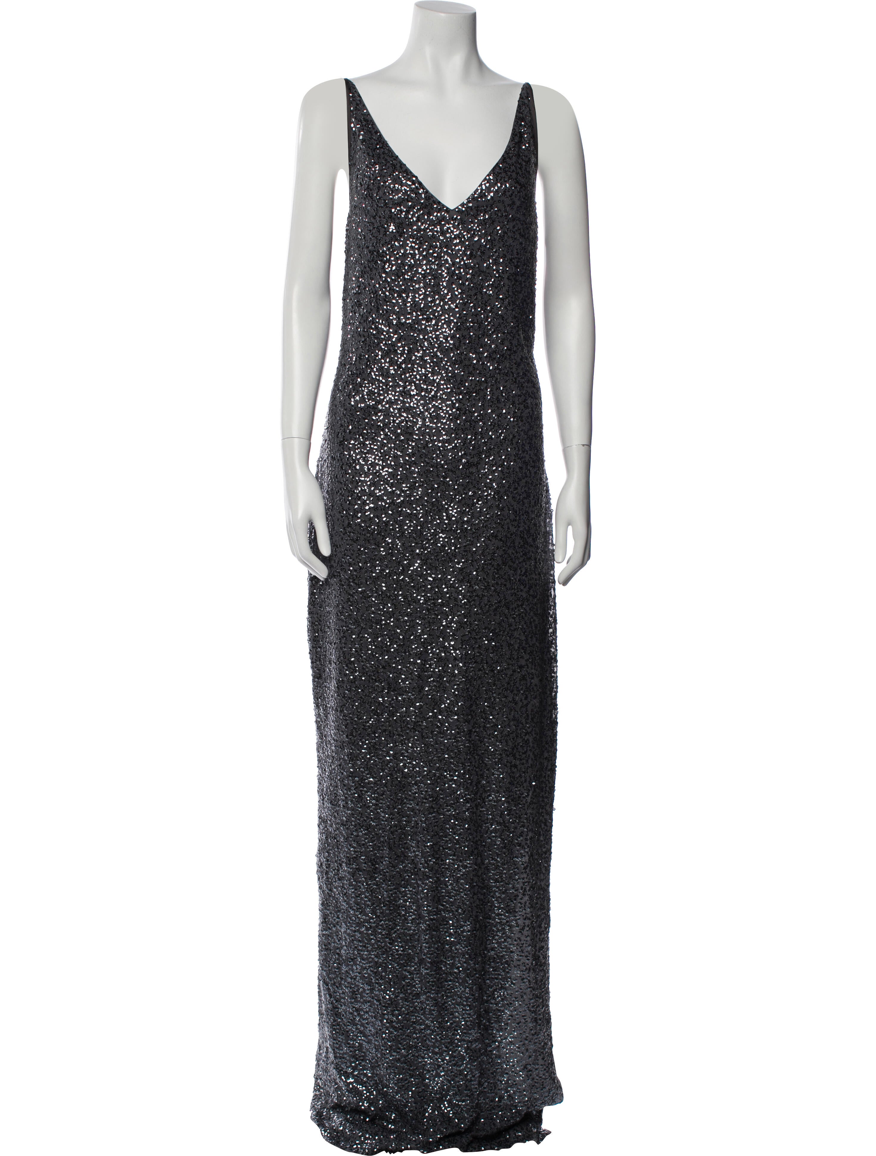 St. John V-Neck Long Dress w/ Tags