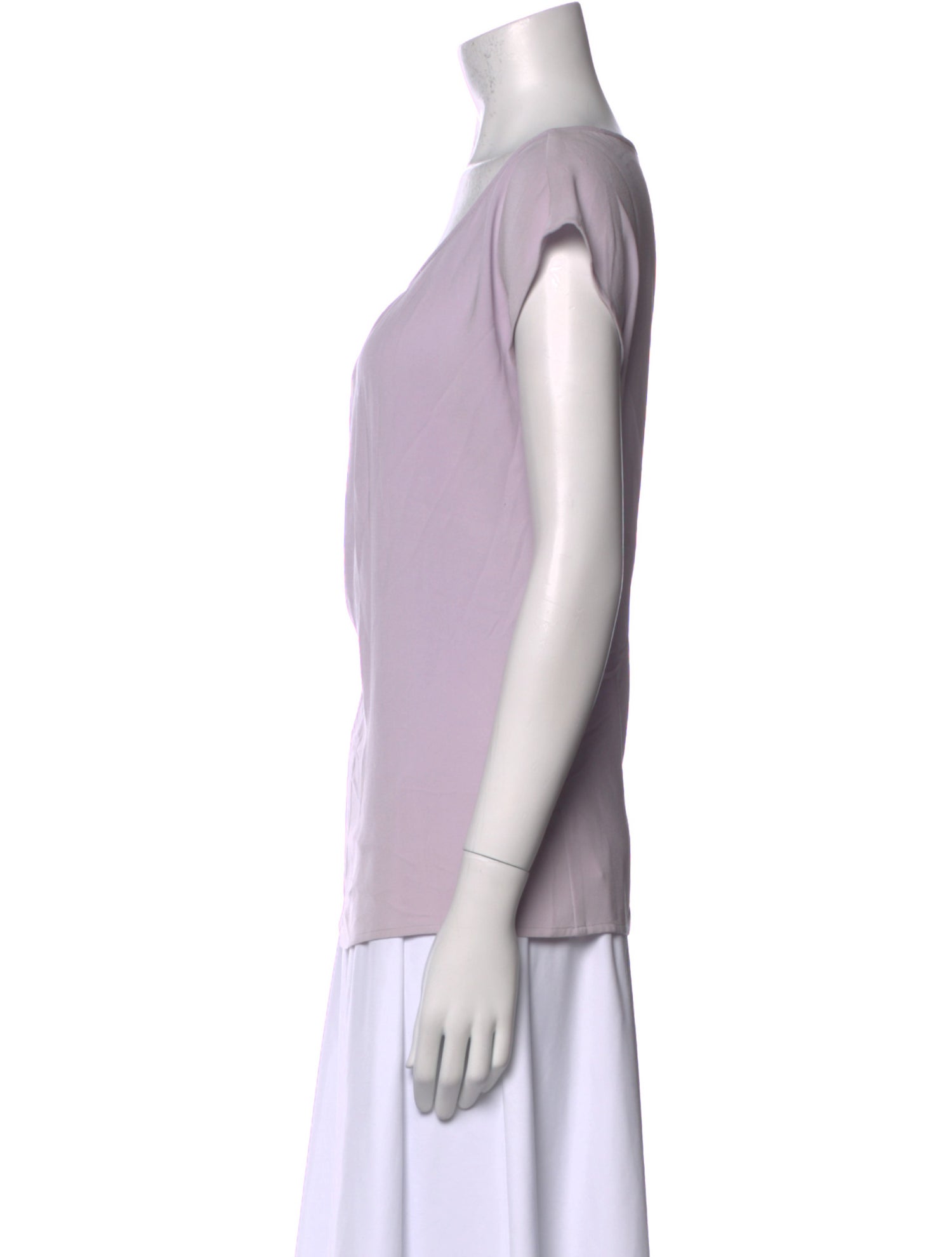 St. John Scoop Neck Short Sleeve T-Shirt