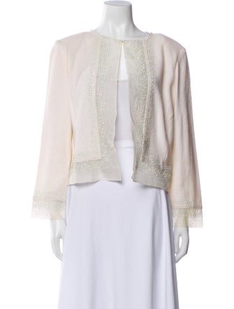 St. John Evening Wool Patterned Jacket