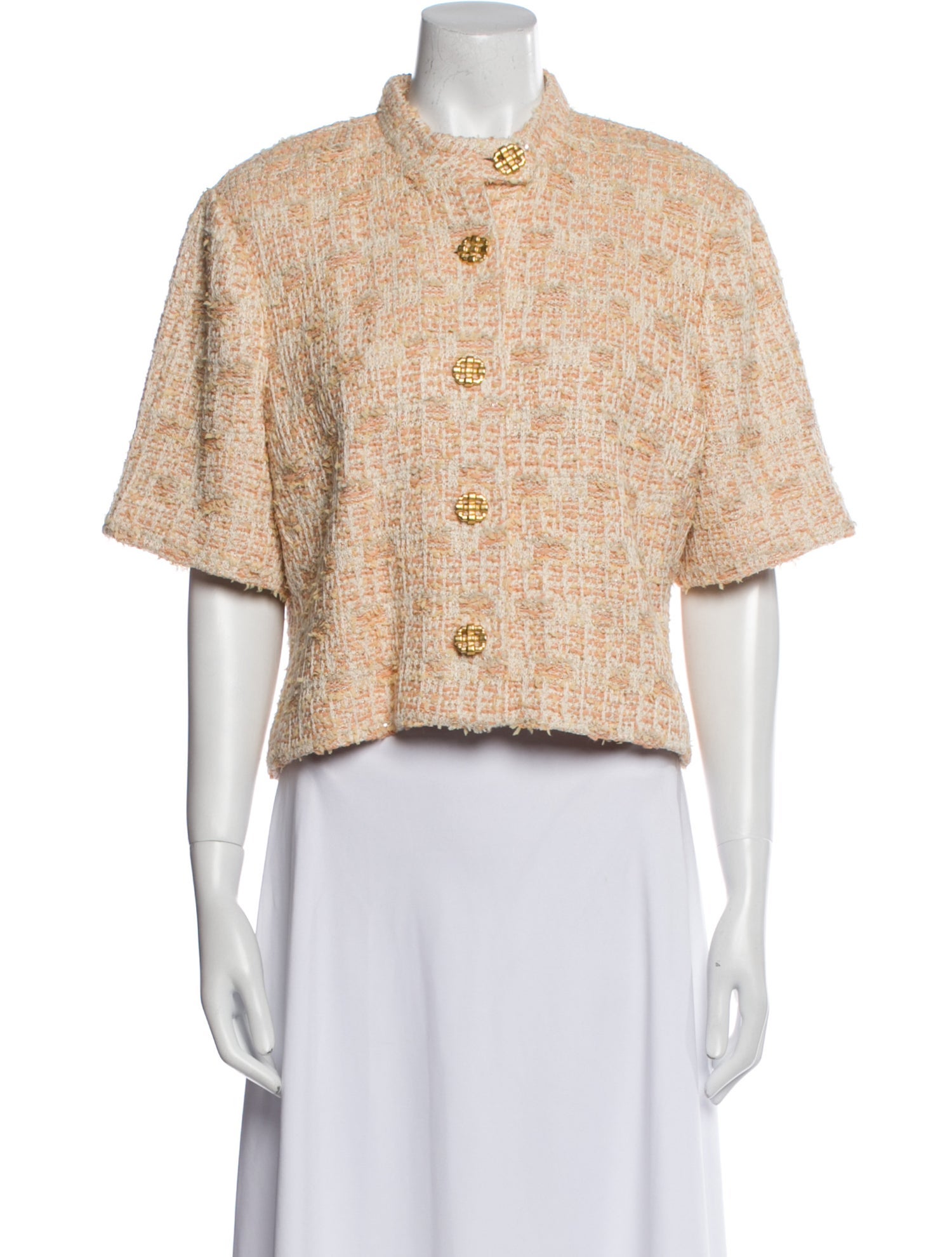 St. John Tweed Pattern Bolero w/ Tags