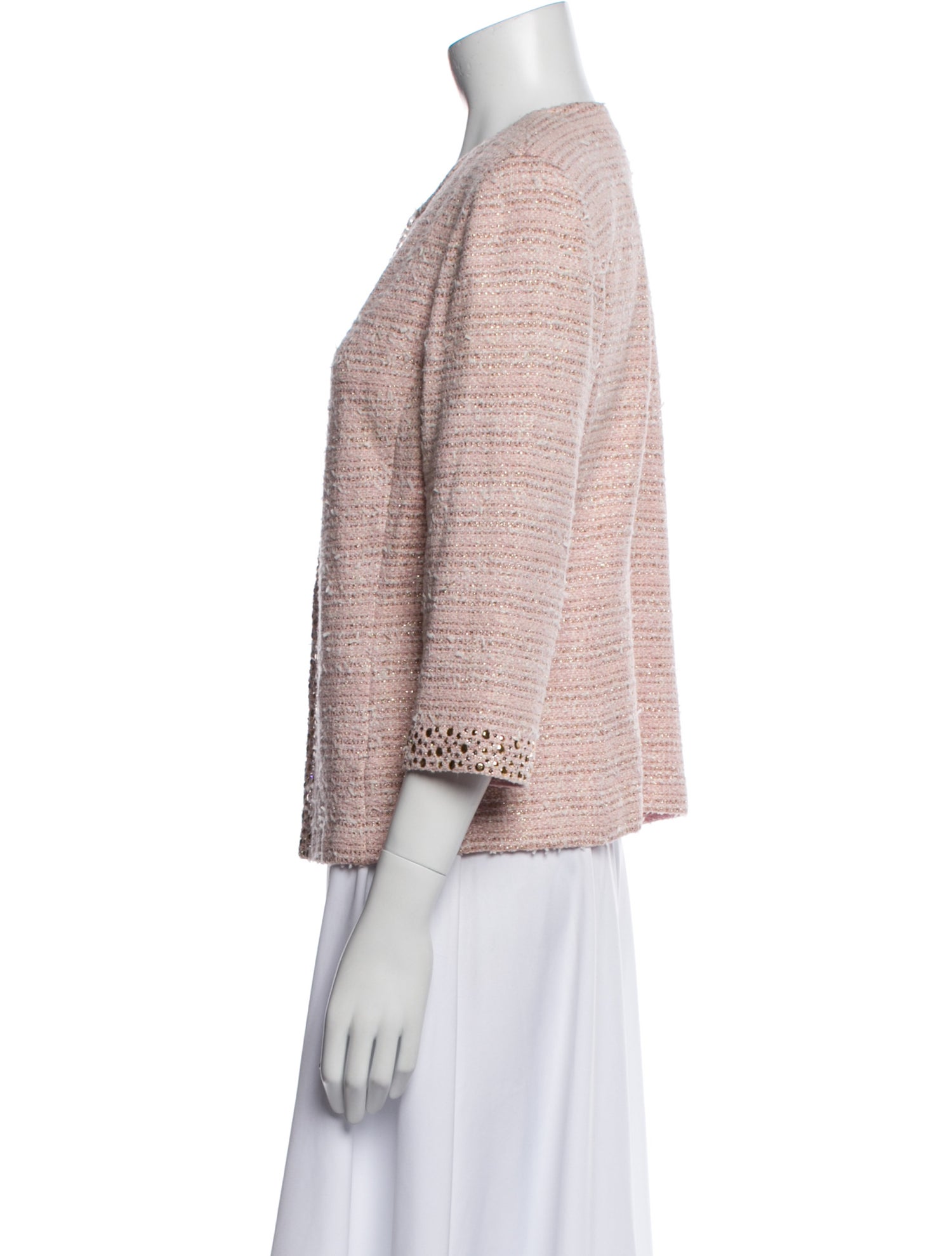 St. John Evening Tweed Pattern Evening Jacket