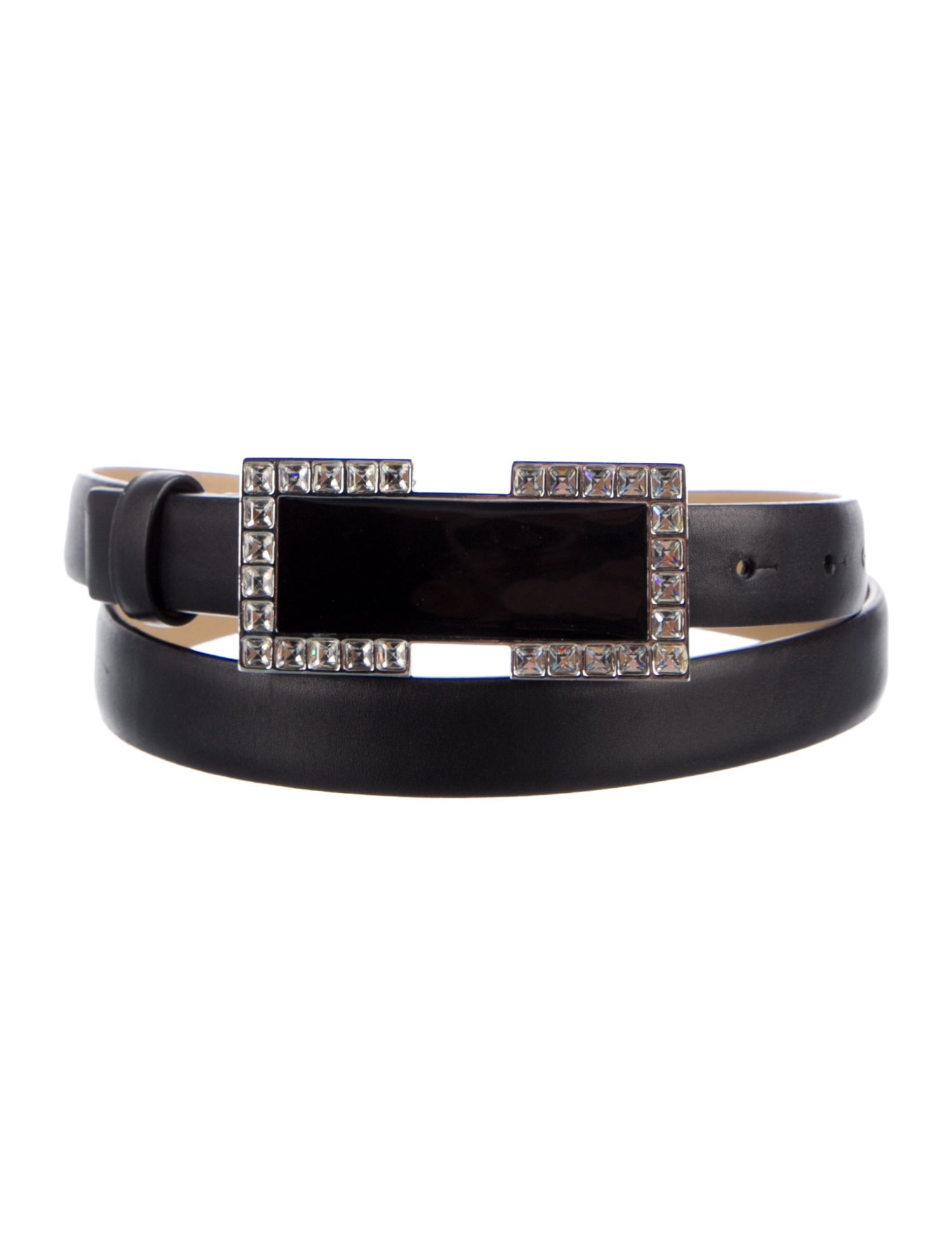 St. John Skinny Leather Belt