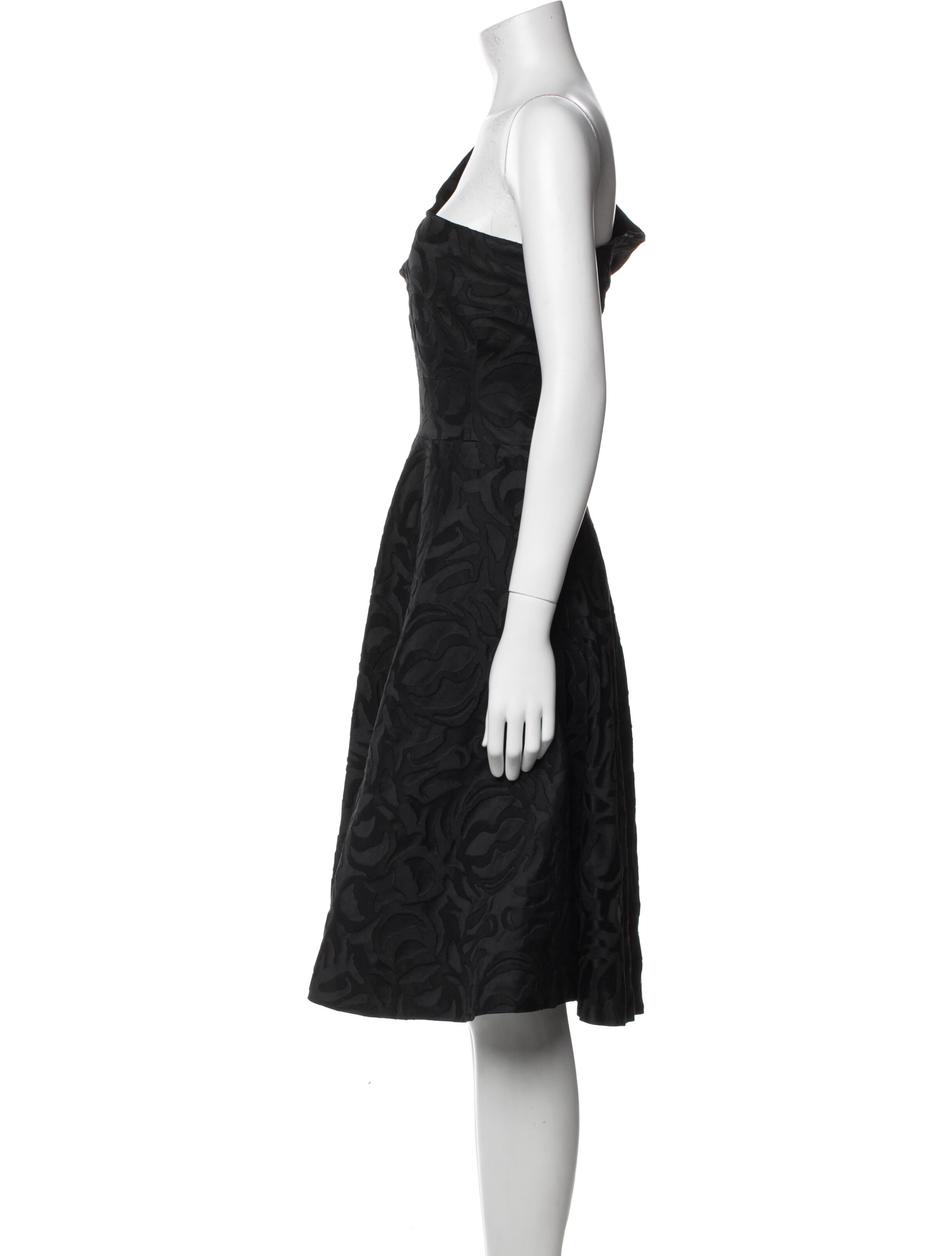 St. John One-Shoulder Midi Length Dress