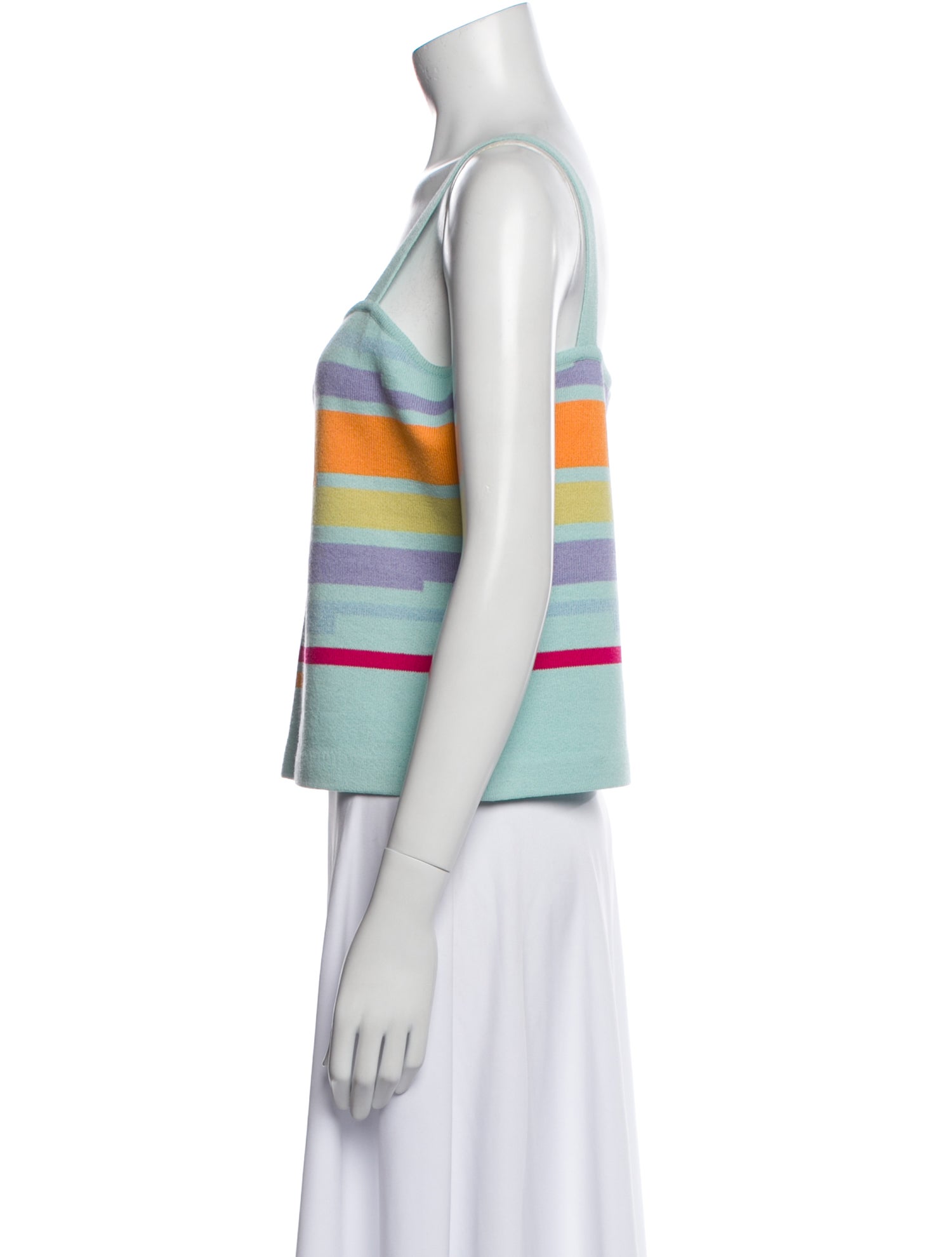 St. John Sport Wool Striped Top