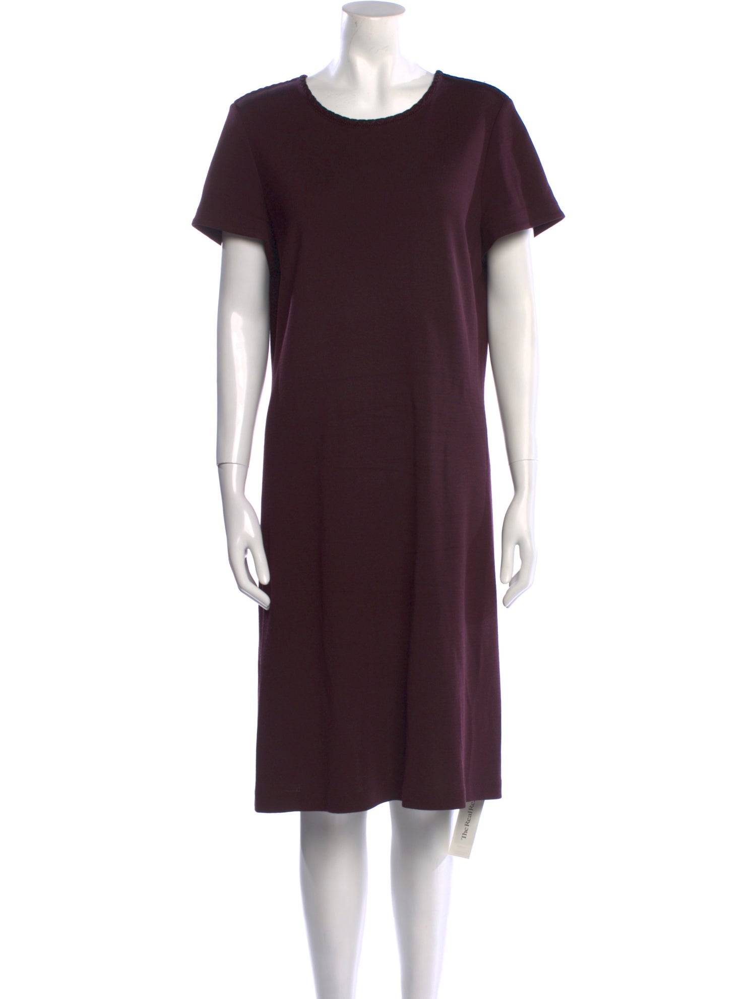 St. John Crew Neck Knee-Length Dress