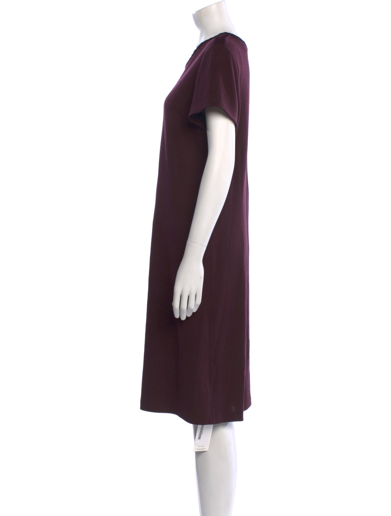 St. John Crew Neck Knee-Length Dress