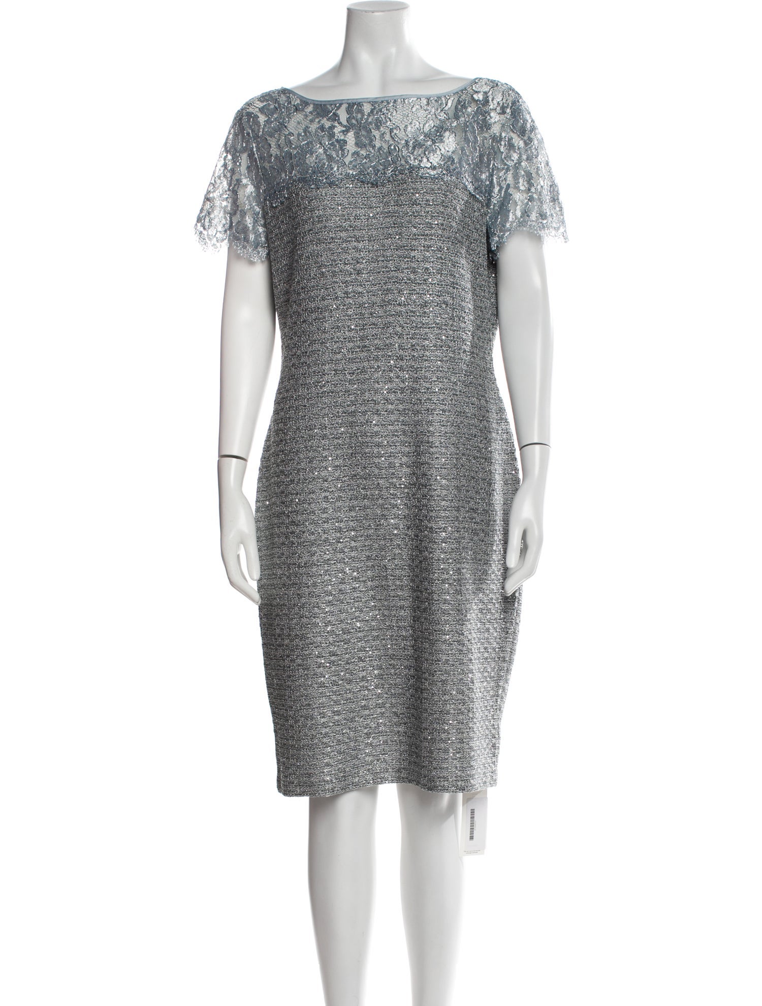 St. John Bateau Neckline Knee-Length Dress w/ Tags