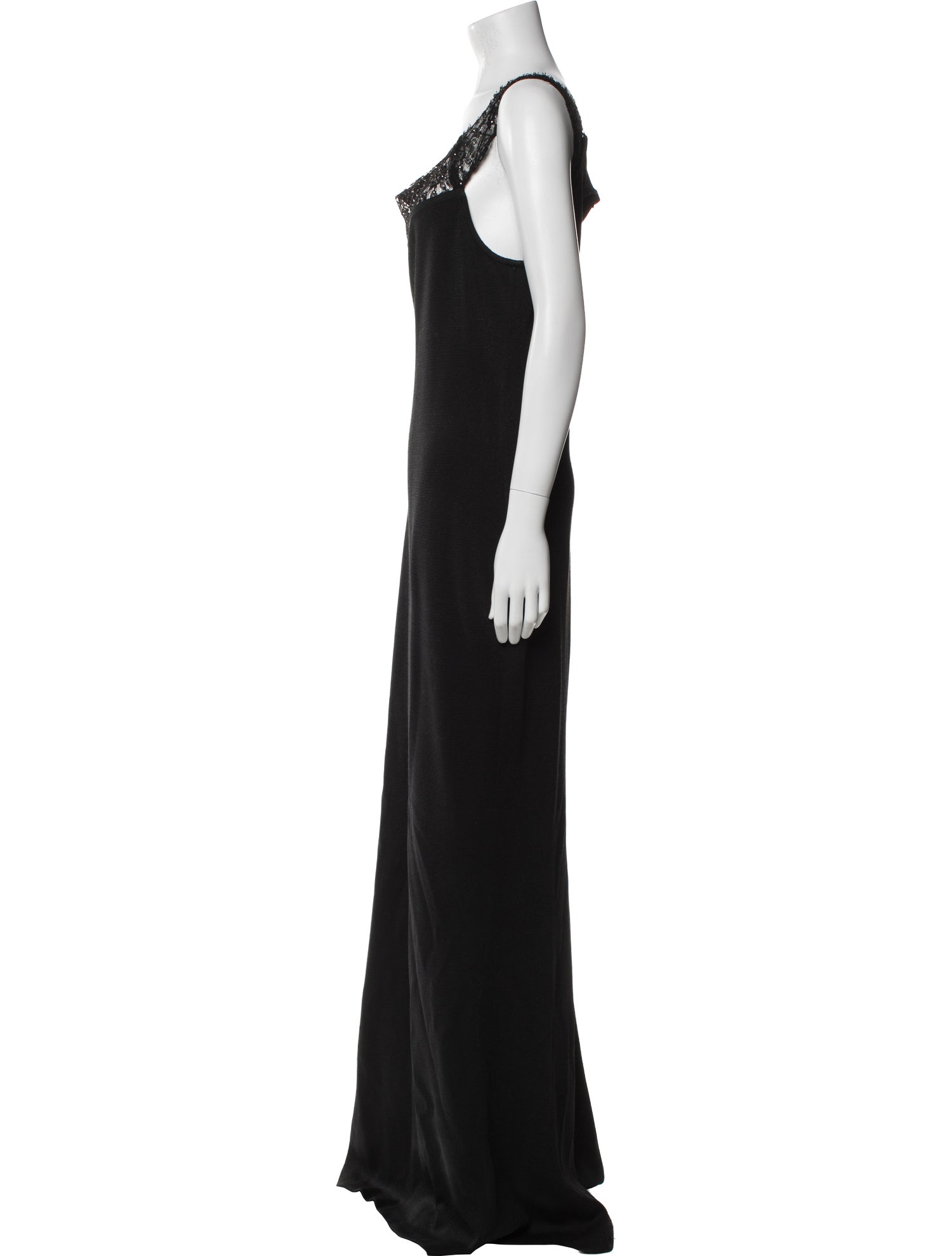 St. John V-Neck Long Dress