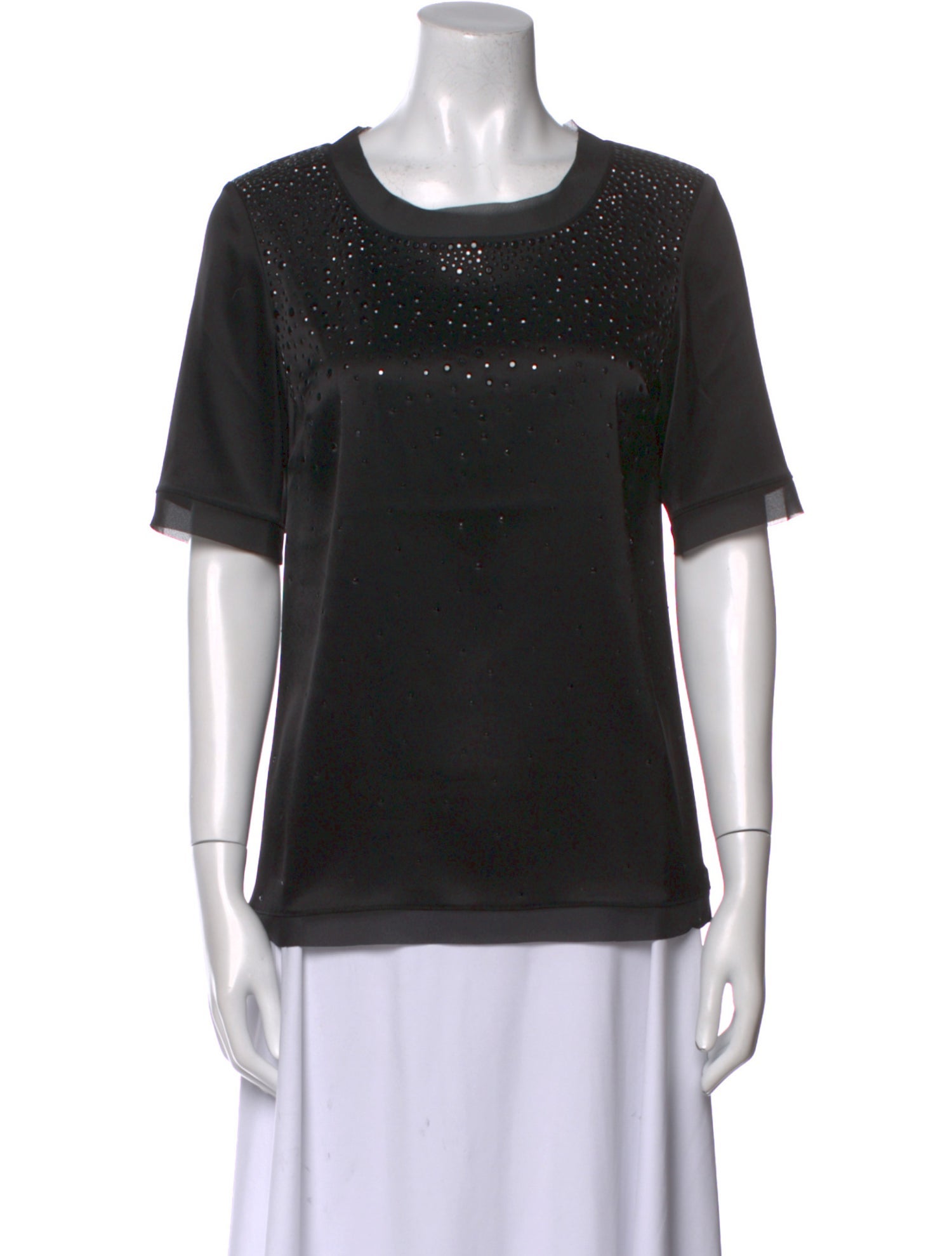 St. John Scoop Neck Short Sleeve T-Shirt