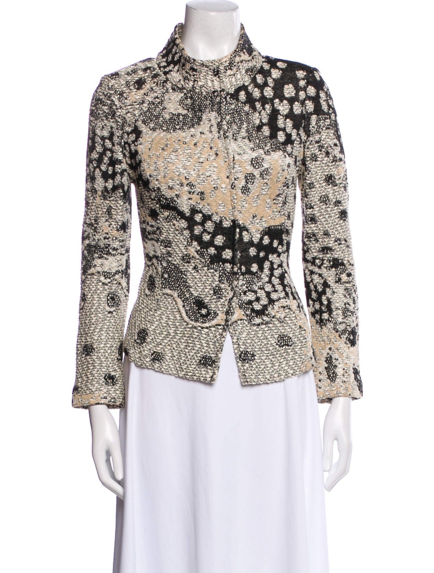 St. John Tweed Pattern Evening Jacket