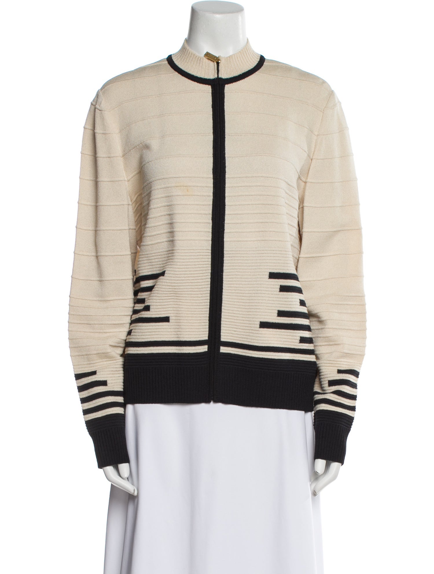 St. John Wool Printed Bomber Jacket