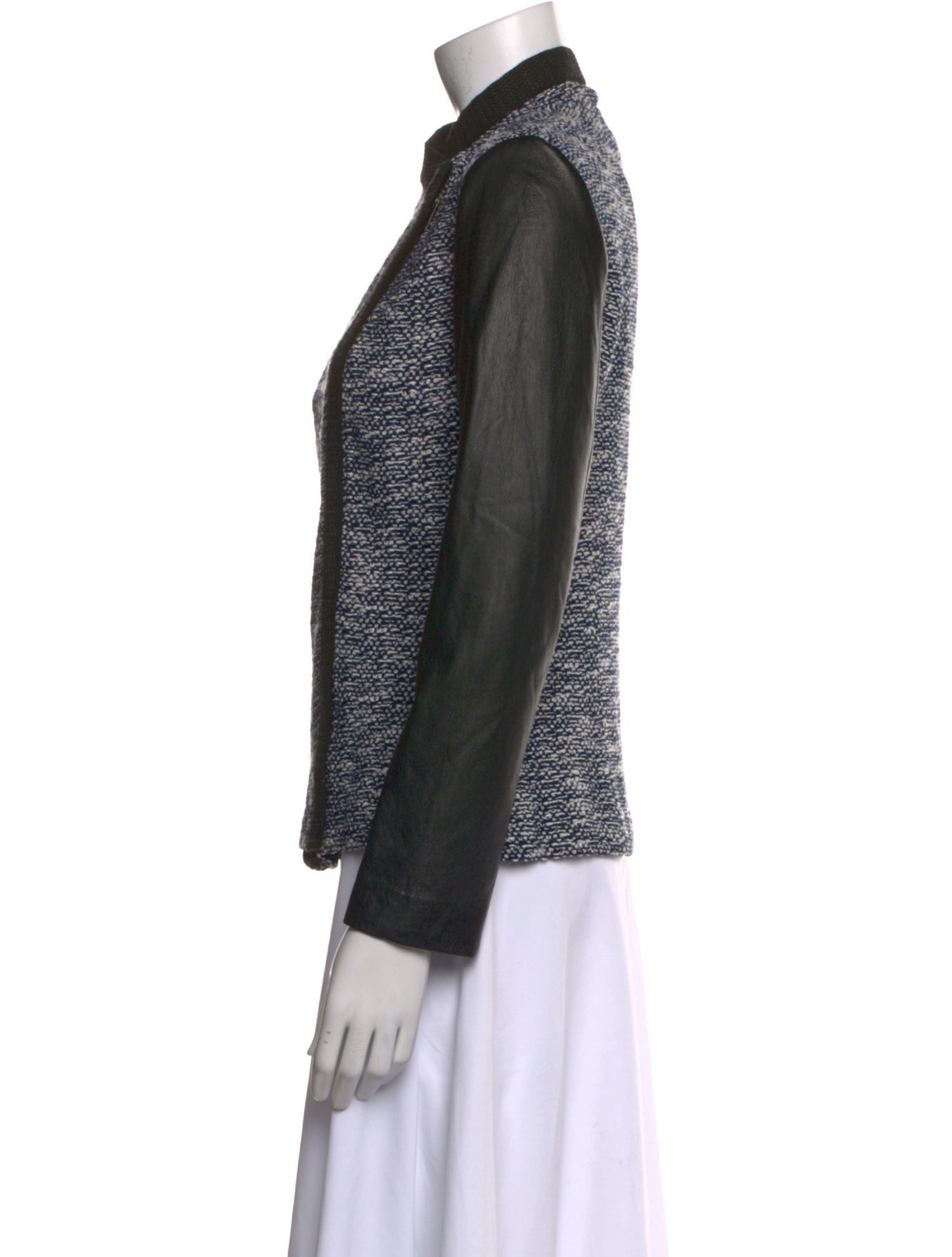 St. John Wool Mock Neck Top