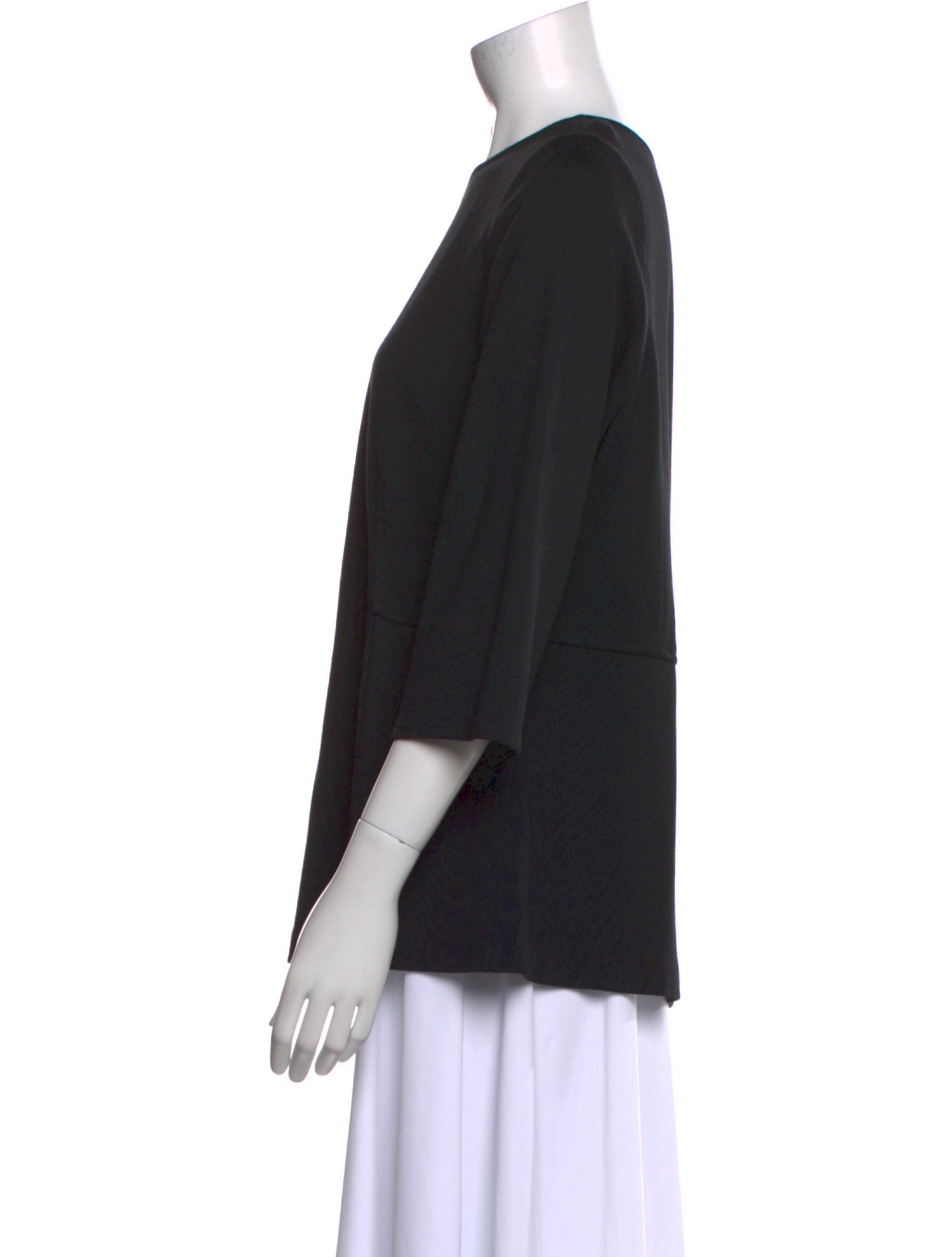 St. John Bateau Neckline Three-Quarter Sleeve Blouse w/ Tags