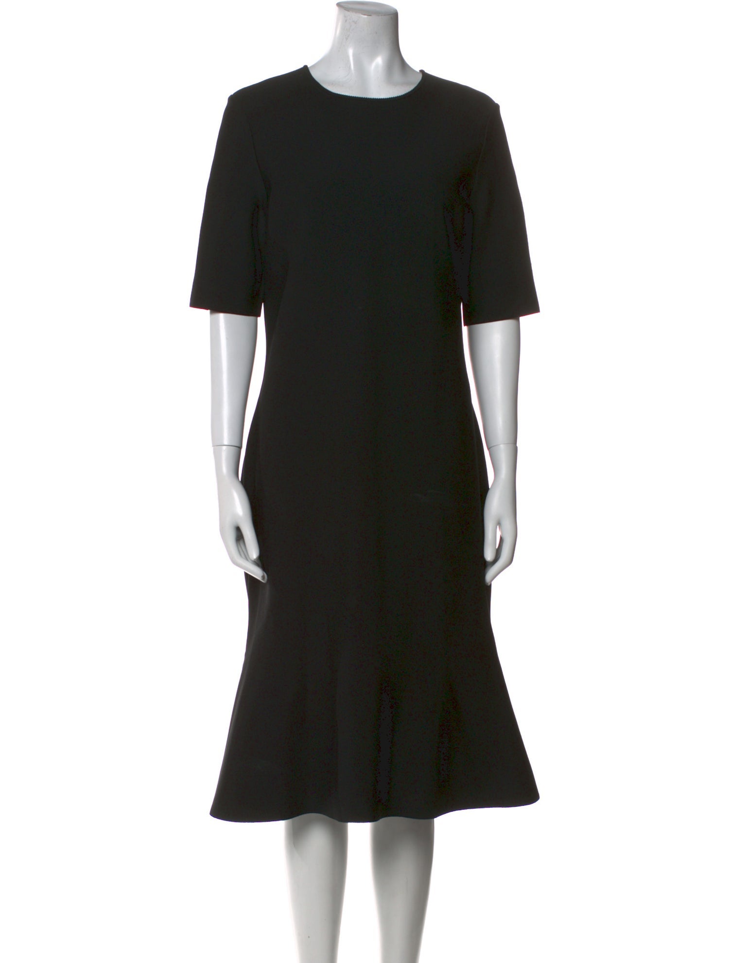 St. John Crew Neck Knee-Length Dress