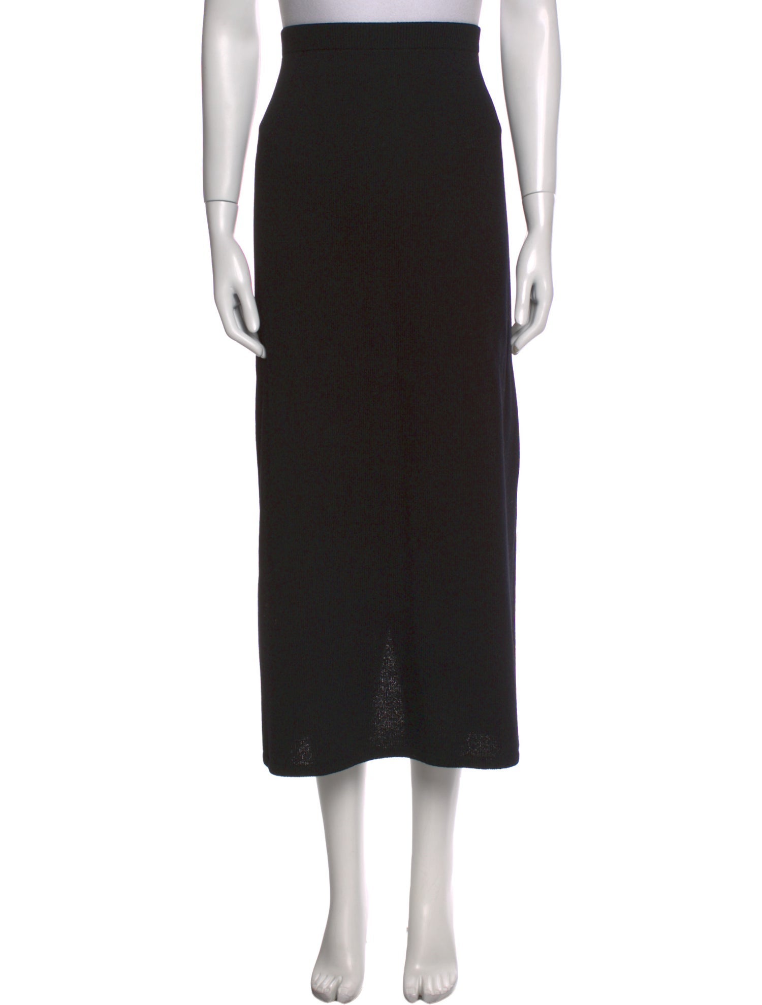 St. John Cutout Accent Midi Length Skirt