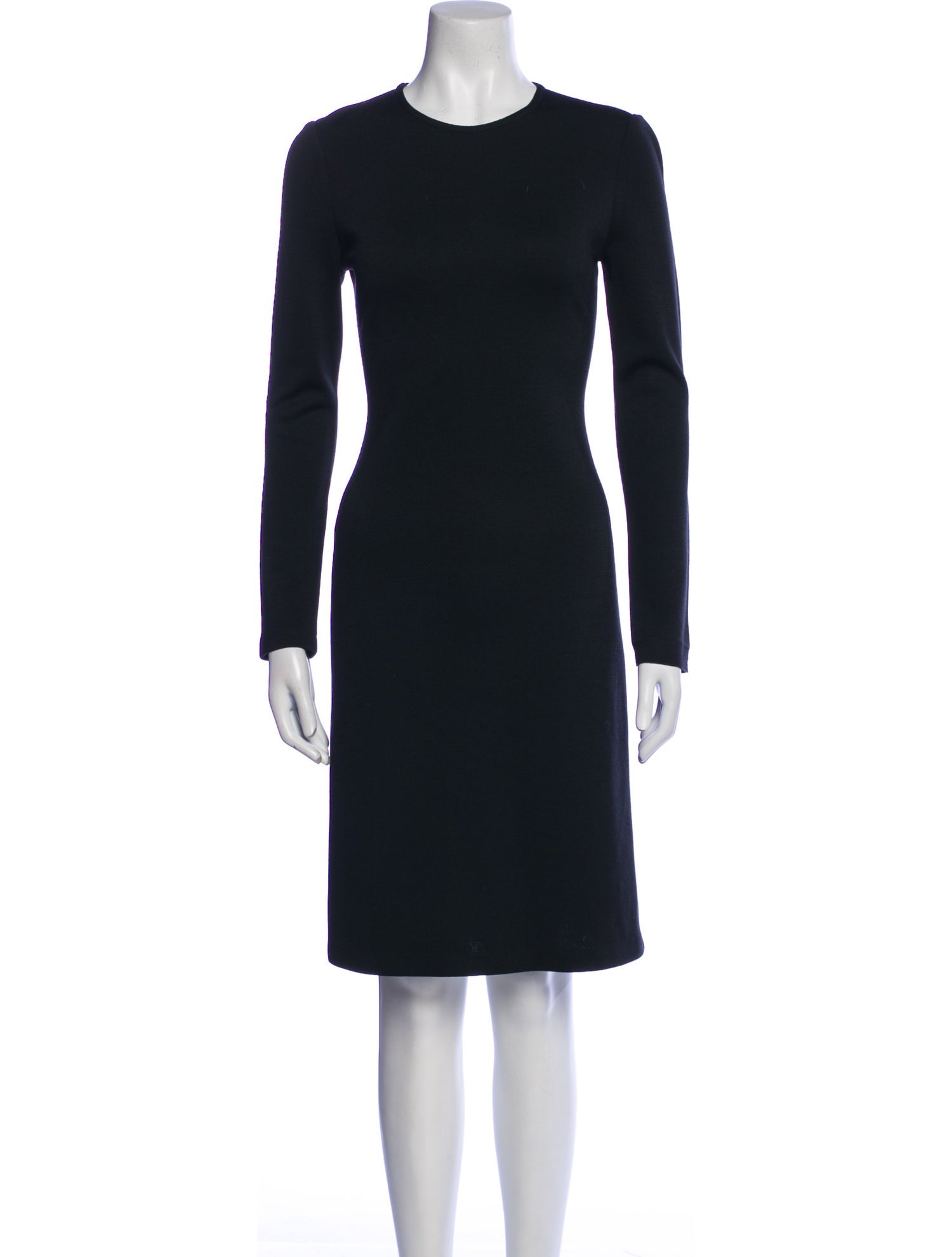 St. John Crew Neck Knee-Length Dress