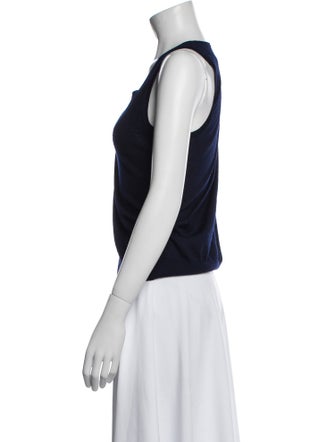 St. John Wool Scoop Neck Top