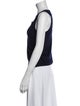 St. John Wool Scoop Neck Top