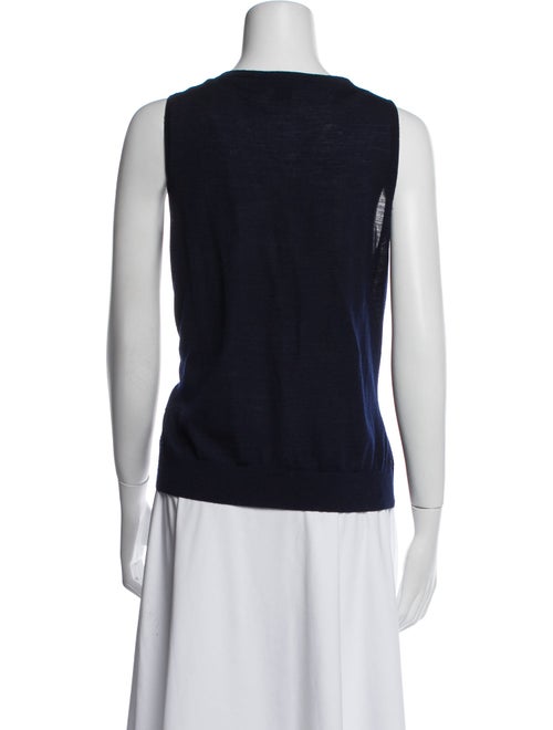 St. John Wool Scoop Neck Top
