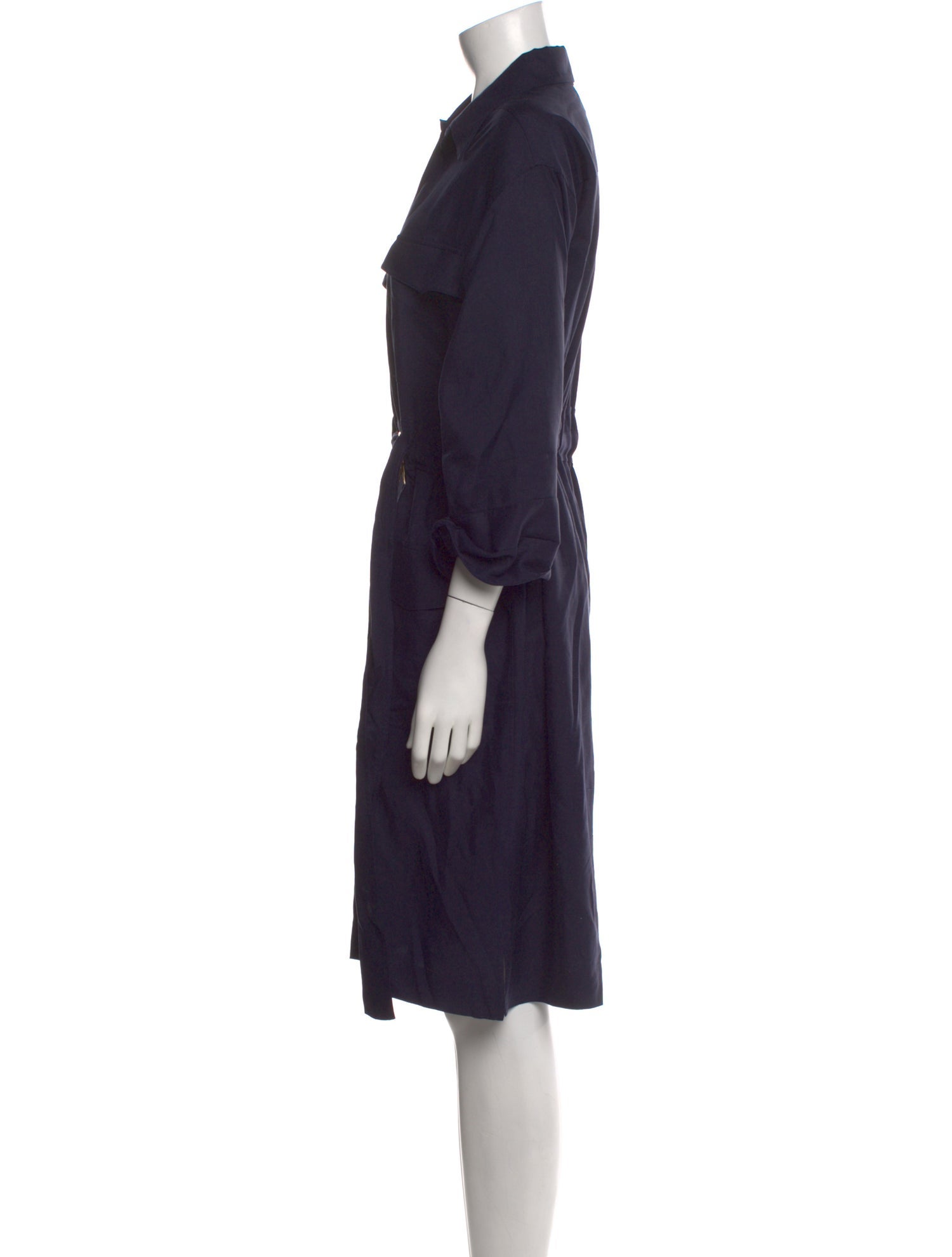 St. John Silk Knee-Length Dress