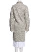 St. John Tweed Pattern Trench Coat