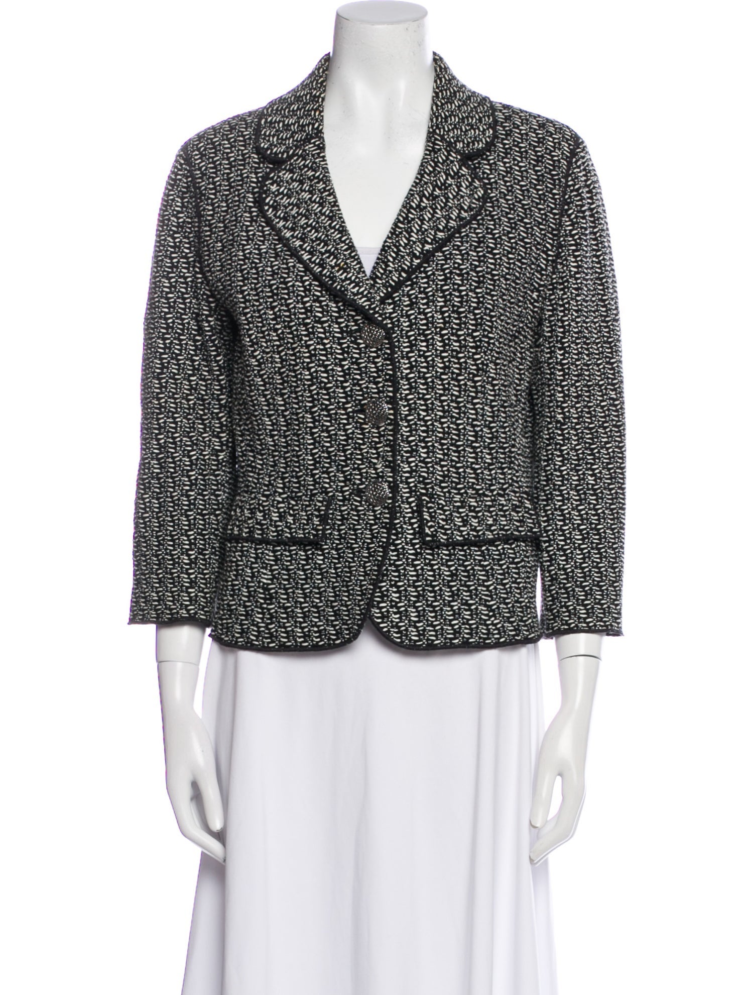 St. John Wool Printed Blazer