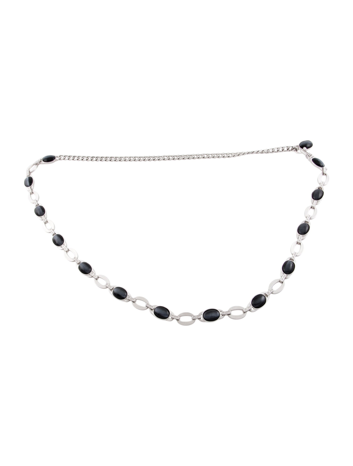 St. John Skinny Metal Chain-Link Belt