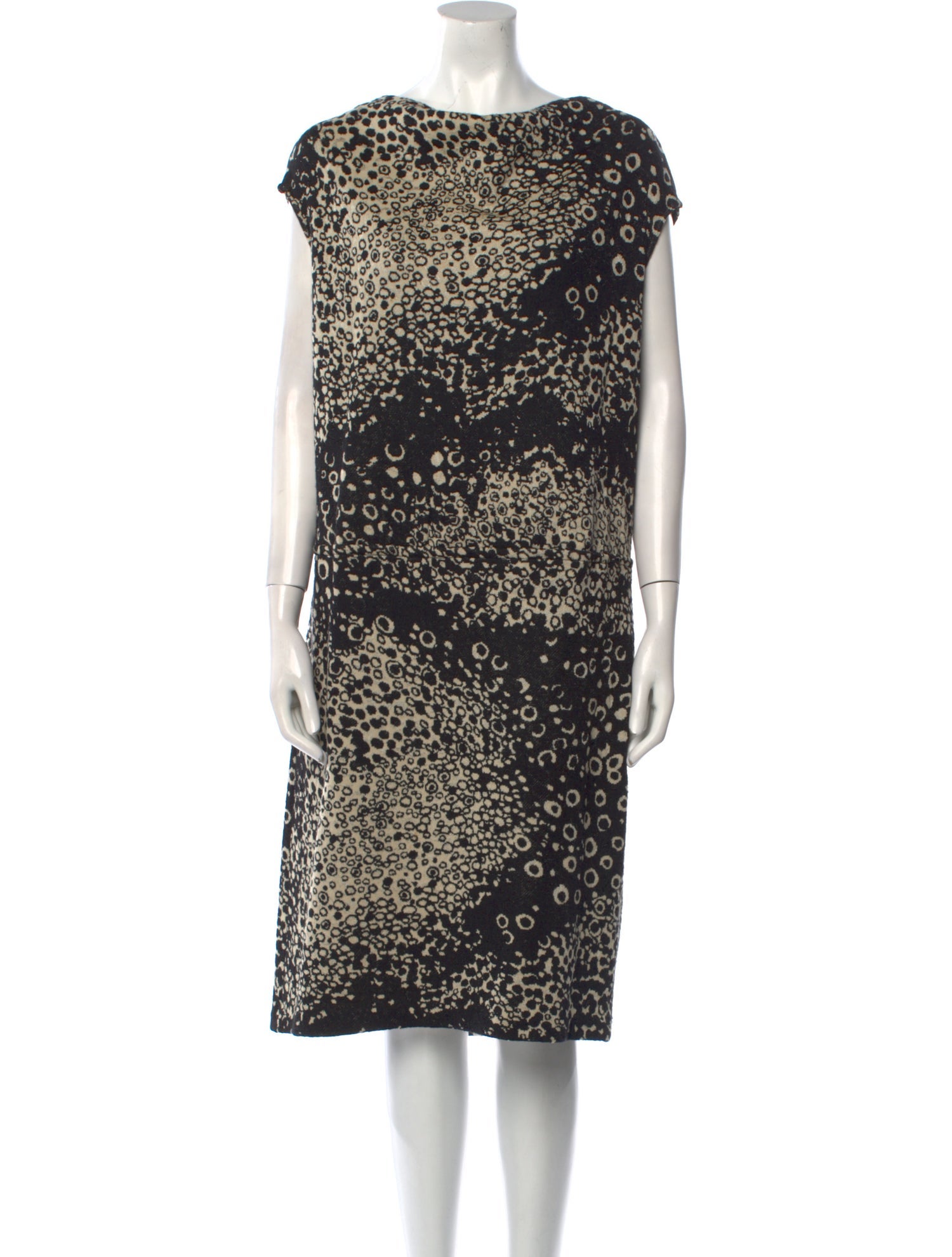 St. John Printed Knee-Length Dress