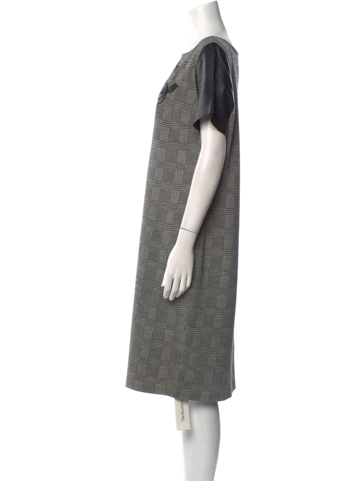 St. John Bateau Neckline Knee-Length Dress