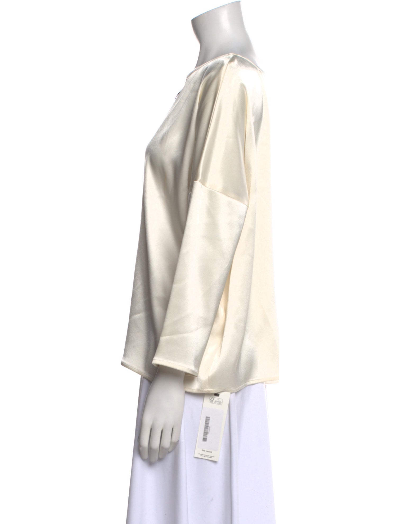 St. John Bateau Neckline Three-Quarter Sleeve Blouse