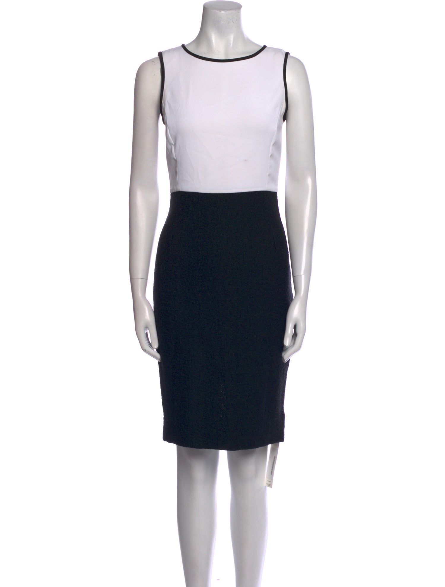 St. John Colorblock Pattern Knee-Length Dress