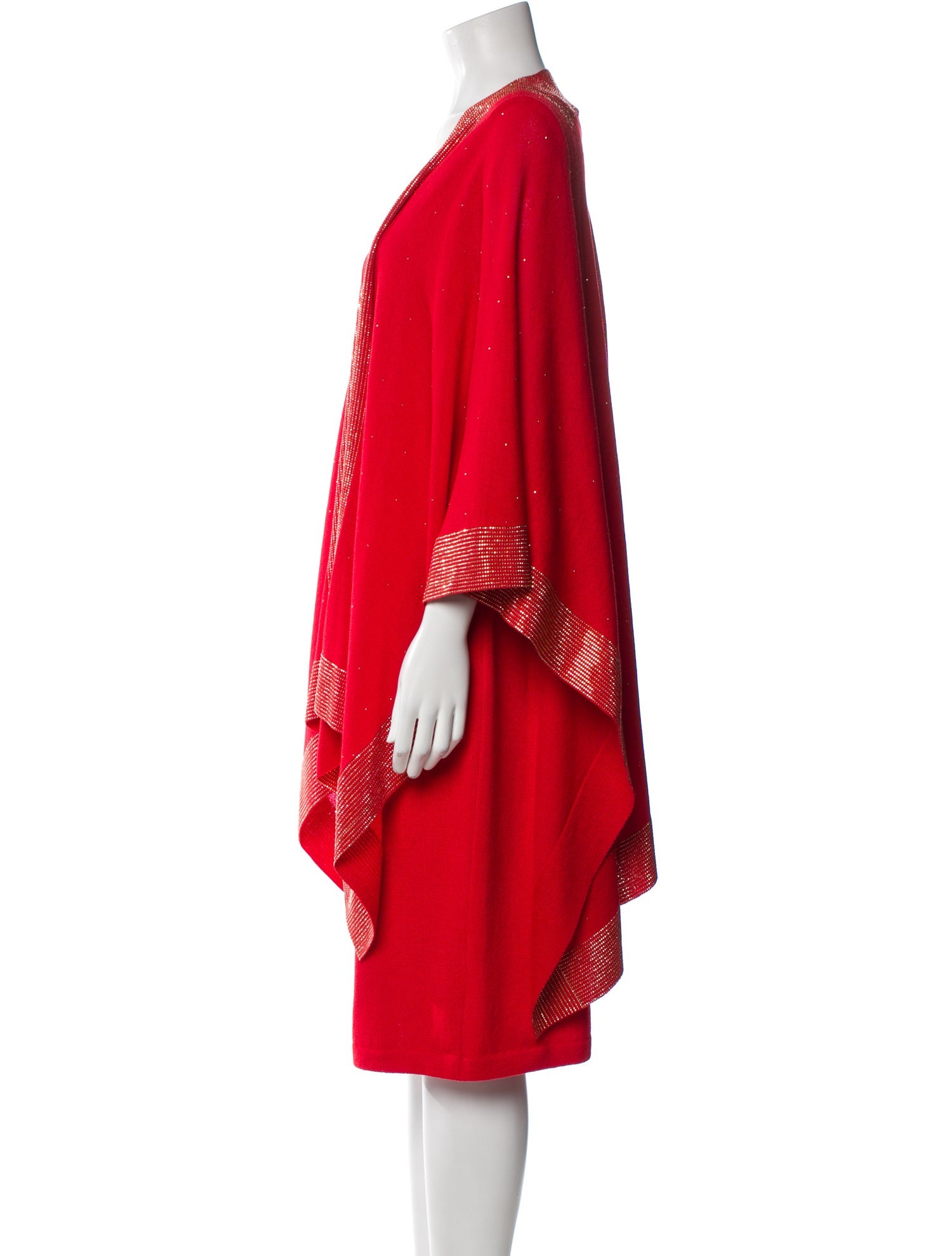 St. John Collection Wool Printed Dress Set