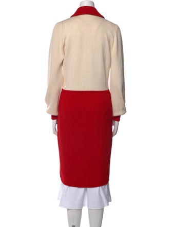 St. John Wool Midi Length Dress