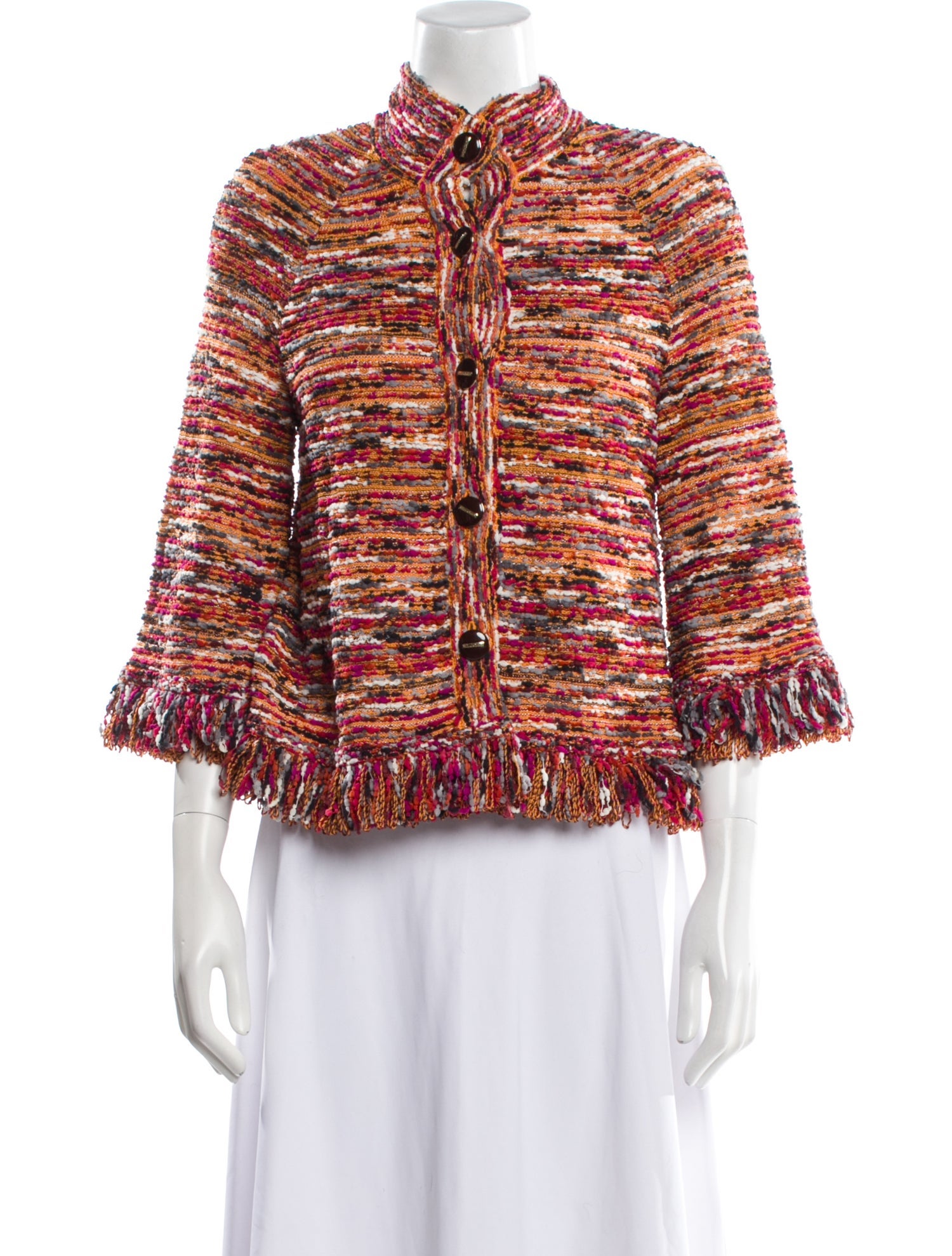 St. John Tweed Pattern Evening Jacket