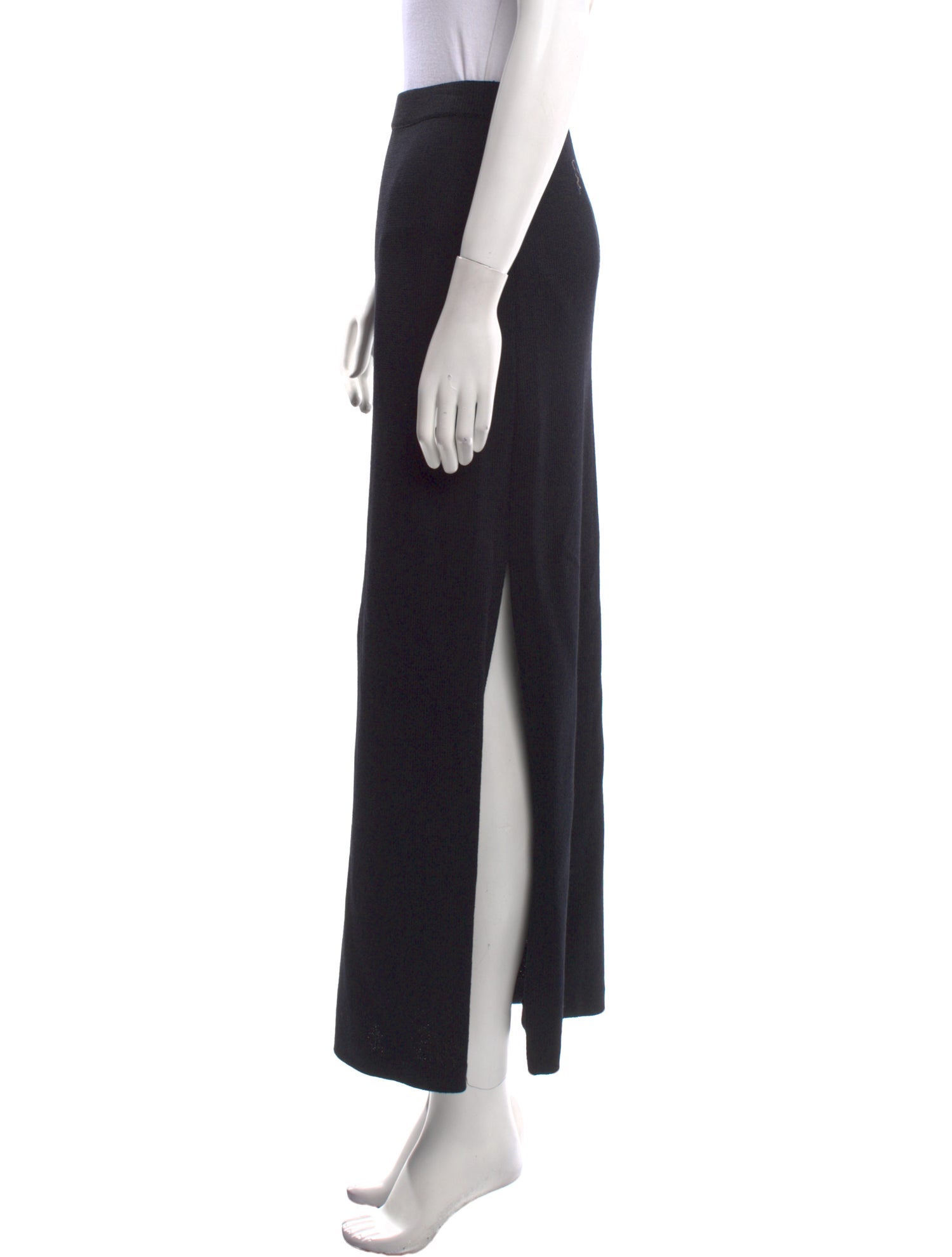 St. John Cutout Accent Midi Length Skirt