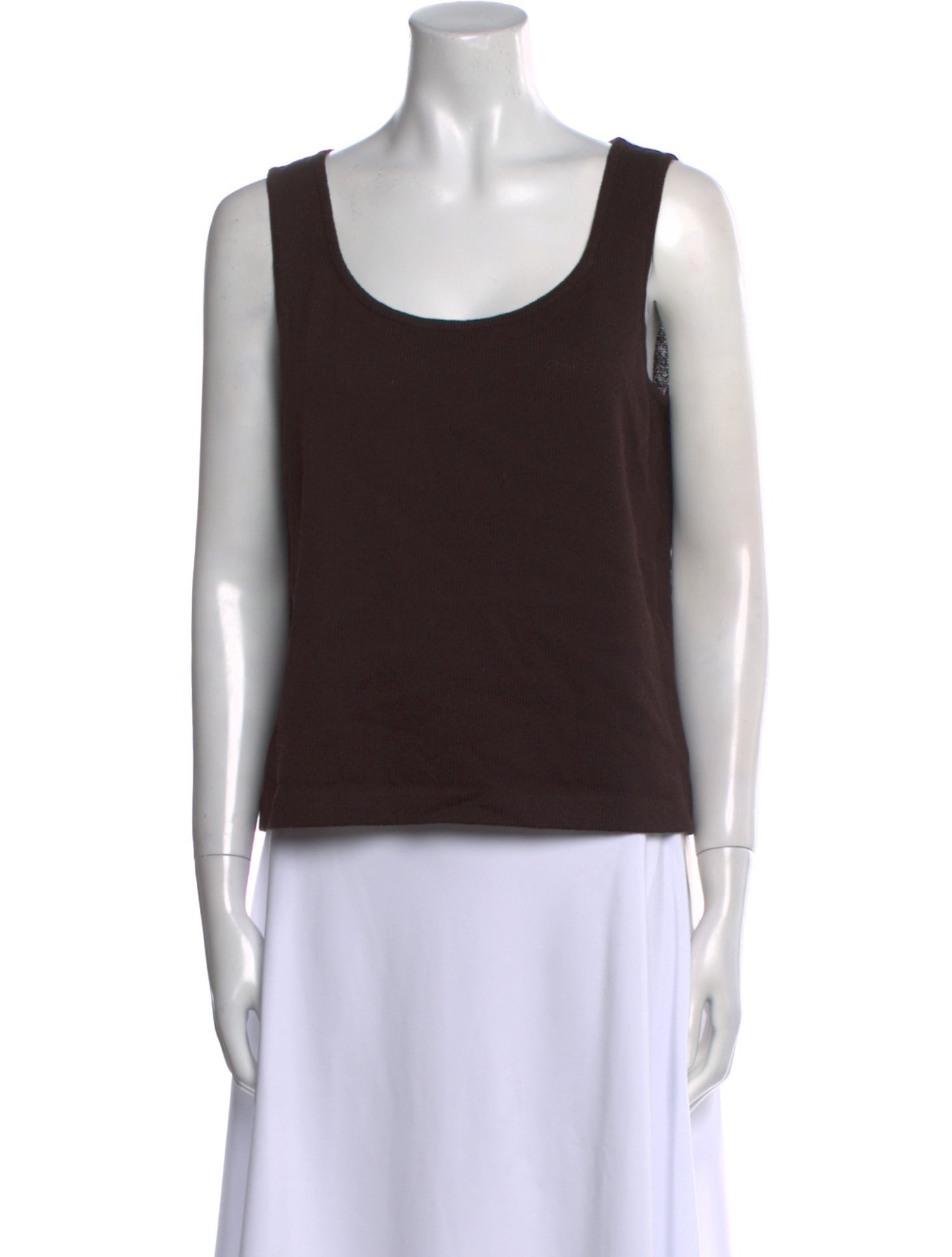 St. John Wool Scoop Neck Top