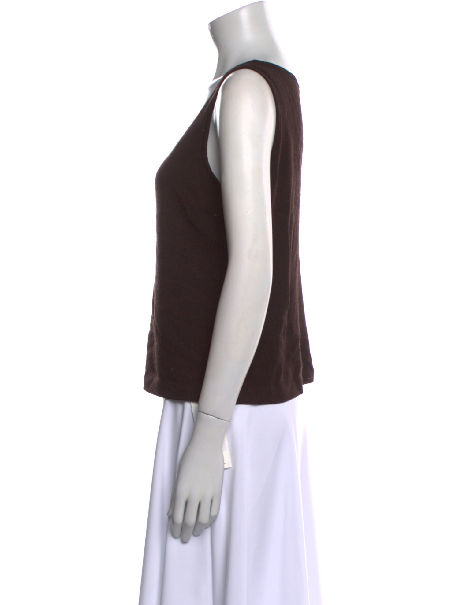St. John Wool Scoop Neck Top