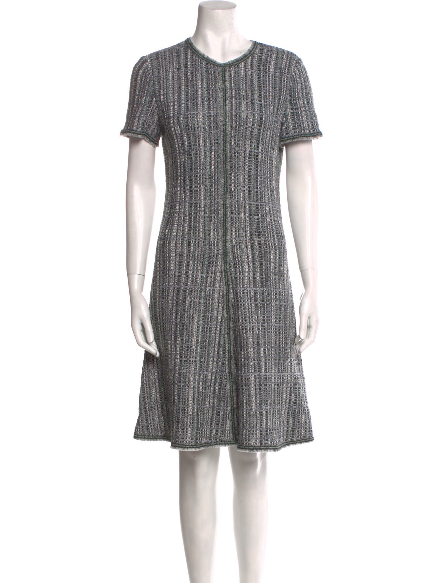 St. John Crew Neck Knee-Length Dress