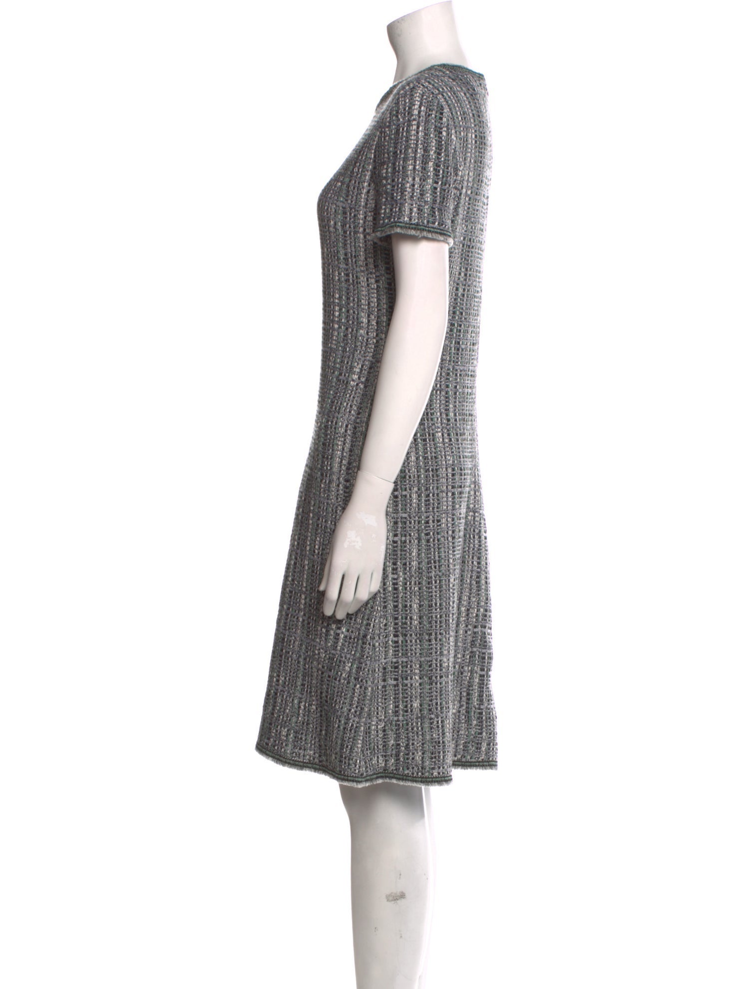 St. John Crew Neck Knee-Length Dress