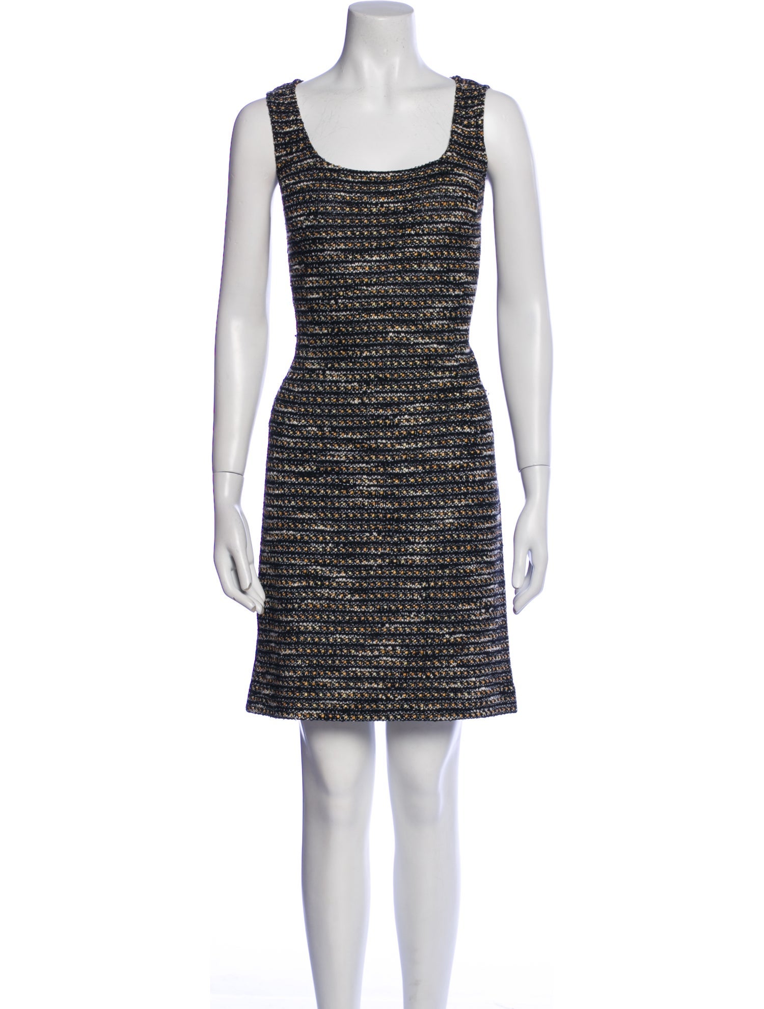 St. John Tweed Pattern Mini Dress
