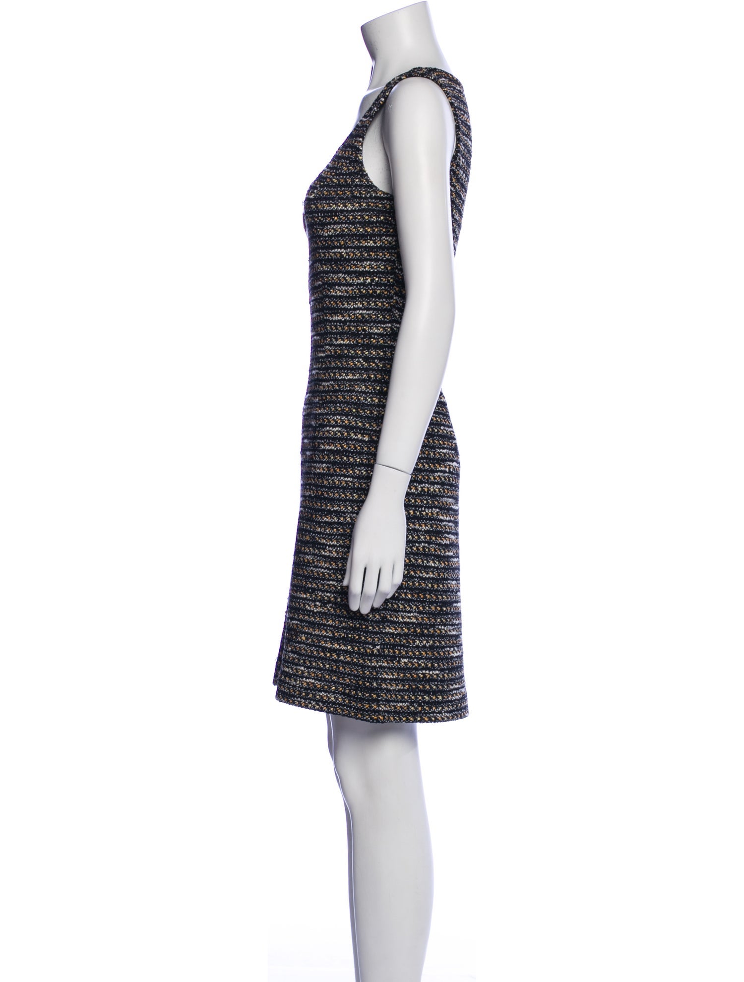 St. John Tweed Pattern Mini Dress