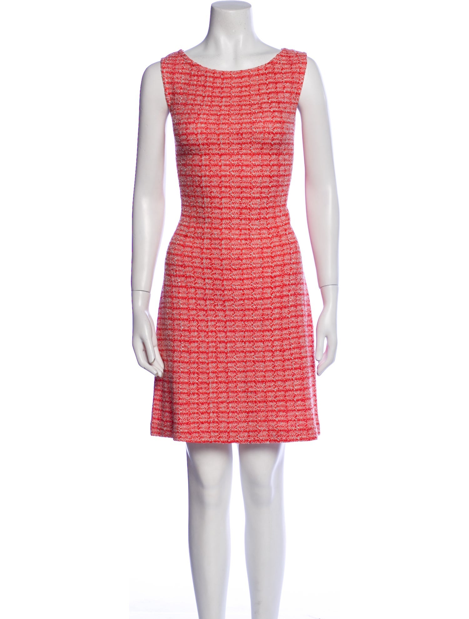 St. John Tweed Pattern Mini Dress