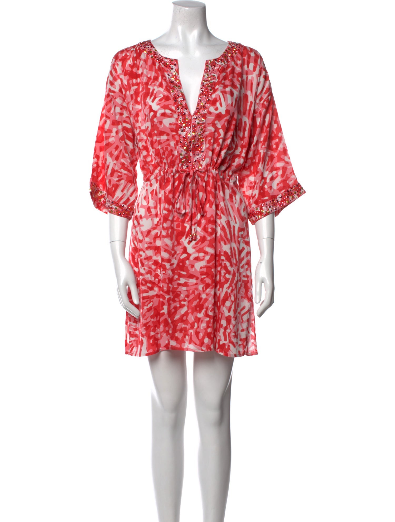 St. John Printed Mini Dress