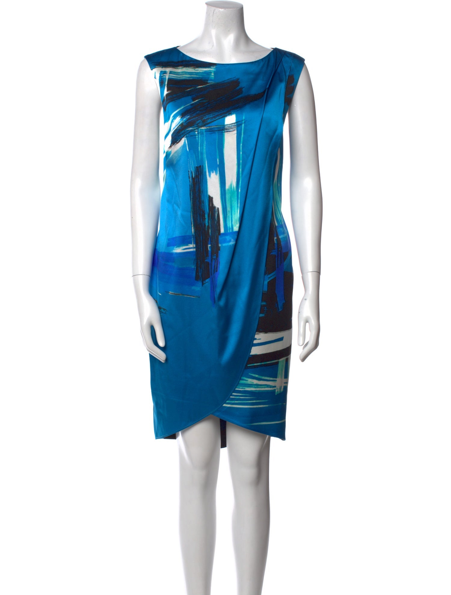 St. John Silk Knee-Length Dress