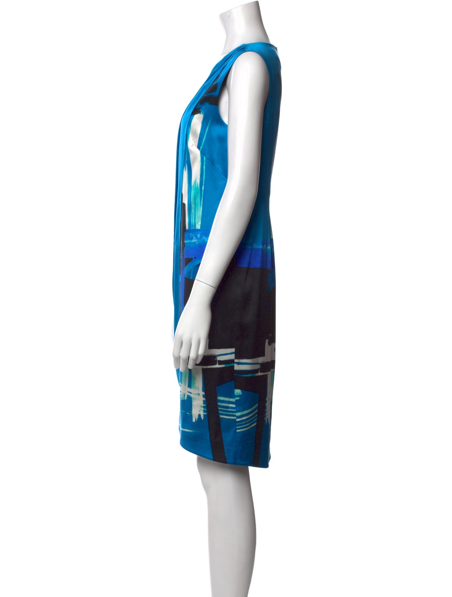 St. John Silk Knee-Length Dress