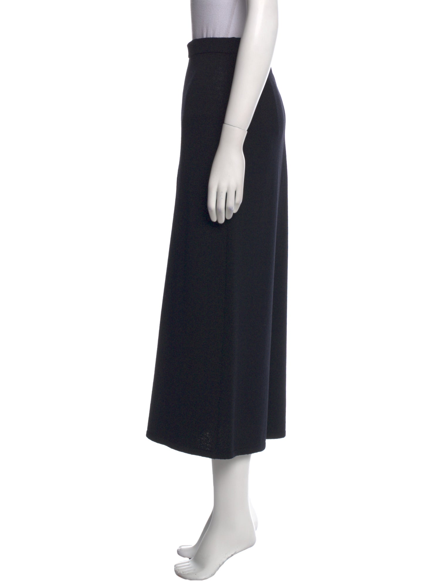 St. John Cutout Accent Midi Length Skirt