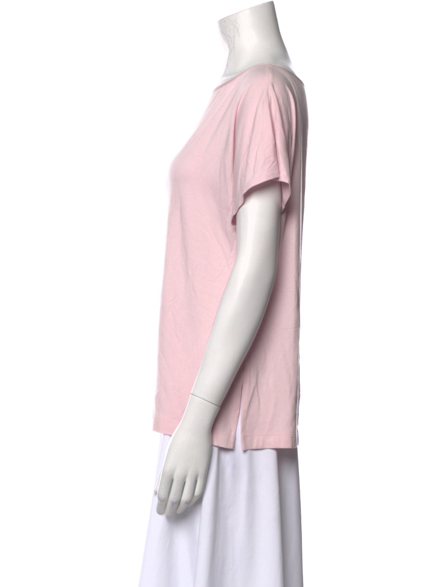 St. John Bateau Neckline Short Sleeve T-Shirt